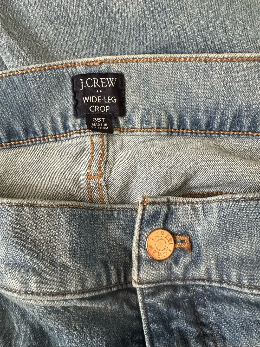 J. Crew Women’s Wide Leg Raw Hem Jeans - 20 Tall